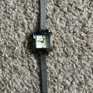 Claremont women’s vintage dainty silver square bracelet watch one size‎